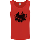 Motocross Face Mens Vest Tank Top Red