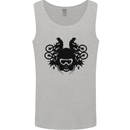 Motocross Face Mens Vest Tank Top Sports Grey