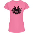 Motocross Face Womens Petite Cut T-Shirt Azalea