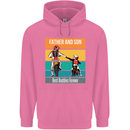 Motocross Father & Son Father's Day Childrens Kids Hoodie Azalea