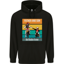 Motocross Father & Son Father's Day Childrens Kids Hoodie Black