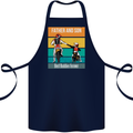 Motocross Father & Son Father's Day Cotton Apron 100% Organic Navy Blue