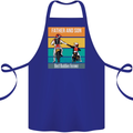 Motocross Father & Son Father's Day Cotton Apron 100% Organic Royal Blue