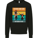 Motocross Father & Son Father's Day Kids Sweatshirt Jumper Black