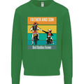 Motocross Father & Son Father's Day Kids Sweatshirt Jumper Irish Green