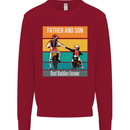 Motocross Father & Son Father's Day Kids Sweatshirt Jumper Red