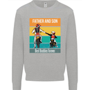 Motocross Father & Son Father's Day Kids Sweatshirt Jumper Sports Grey