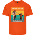 Motocross Father & Son Father's Day Kids T-Shirt Childrens Orange