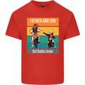 Motocross Father & Son Father's Day Kids T-Shirt Childrens Red