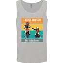 Motocross Father & Son Father's Day Mens Vest Tank Top Sports Grey