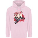 Motocross Merry X Games Dirt Bike Motorbike Childrens Kids Hoodie Light Pink