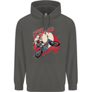 Motocross Merry X Games Dirt Bike Motorbike Childrens Kids Hoodie Storm Grey