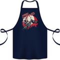 Motocross Merry X Games Dirt Bike Motorbike Cotton Apron 100% Organic Navy Blue