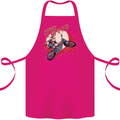 Motocross Merry X Games Dirt Bike Motorbike Cotton Apron 100% Organic Pink