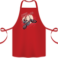Motocross Merry X Games Dirt Bike Motorbike Cotton Apron 100% Organic Red