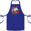 Motocross Merry X Games Dirt Bike Motorbike Cotton Apron 100% Organic Royal Blue