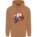Motocross Merry X Games Dirt Bike Motorbike Mens 80% Cotton Hoodie Caramel Latte