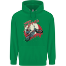 Motocross Merry X Games Dirt Bike Motorbike Mens 80% Cotton Hoodie Irish Green