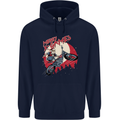 Motocross Merry X Games Dirt Bike Motorbike Mens 80% Cotton Hoodie Navy Blue