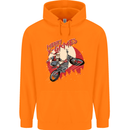 Motocross Merry X Games Dirt Bike Motorbike Mens 80% Cotton Hoodie Orange