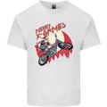 Motocross Merry X Games Dirt Bike Motorbike Mens Cotton T-Shirt Tee Top White