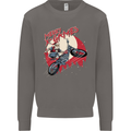 Motocross Merry X Games Dirt Bike Motorbike Mens Sweatshirt Jumper Charcoal