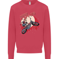 Motocross Merry X Games Dirt Bike Motorbike Mens Sweatshirt Jumper Heliconia