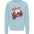 Motocross Merry X Games Dirt Bike Motorbike Mens Sweatshirt Jumper Light Blue