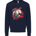 Motocross Merry X Games Dirt Bike Motorbike Mens Sweatshirt Jumper Navy Blue