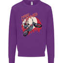 Motocross Merry X Games Dirt Bike Motorbike Mens Sweatshirt Jumper Purple