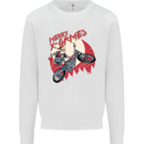 Motocross Merry X Games Dirt Bike Motorbike Mens Sweatshirt Jumper White