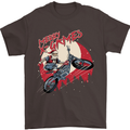 Motocross Merry X Games Dirt Bike Motorbike Mens T-Shirt Cotton Gildan Dark Chocolate