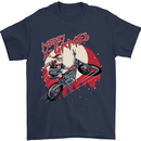 Motocross Merry X Games Dirt Bike Motorbike Mens T-Shirt Cotton Gildan Navy Blue