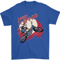 Motocross Merry X Games Dirt Bike Motorbike Mens T-Shirt Cotton Gildan Royal Blue
