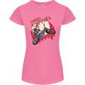 Motocross Merry X Games Dirt Bike Motorbike Womens Petite Cut T-Shirt Azalea