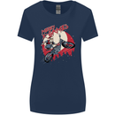 Motocross Merry X Games Dirt Bike Motorbike Womens Wider Cut T-Shirt Navy Blue