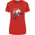 Motocross Merry X Games Dirt Bike Motorbike Womens Wider Cut T-Shirt Red