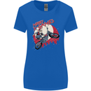 Motocross Merry X Games Dirt Bike Motorbike Womens Wider Cut T-Shirt Royal Blue