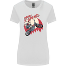 Motocross Merry X Games Dirt Bike Motorbike Womens Wider Cut T-Shirt White