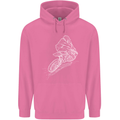 Motocross Rider Drawing Dirt Bike MotoX Childrens Kids Hoodie Azalea