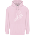Motocross Rider Drawing Dirt Bike MotoX Childrens Kids Hoodie Light Pink