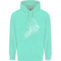 Motocross Rider Drawing Dirt Bike MotoX Childrens Kids Hoodie Peppermint