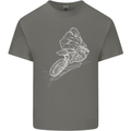 Motocross Rider Drawing Dirt Bike MotoX Kids T-Shirt Childrens Charcoal
