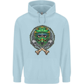 Motocross Skull Dirt Bike MotoX Childrens Kids Hoodie Light Blue