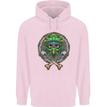 Motocross Skull Dirt Bike MotoX Childrens Kids Hoodie Light Pink