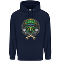 Motocross Skull Dirt Bike MotoX Childrens Kids Hoodie Navy Blue