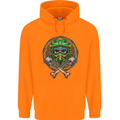 Motocross Skull Dirt Bike MotoX Childrens Kids Hoodie Orange