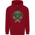 Motocross Skull Dirt Bike MotoX Childrens Kids Hoodie Red
