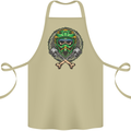 Motocross Skull Dirt Bike MotoX Cotton Apron 100% Organic Khaki