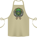 Motocross Skull Dirt Bike MotoX Cotton Apron 100% Organic Khaki